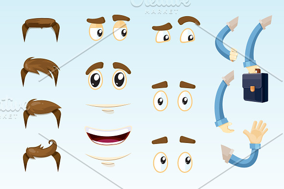 Business Mascot Creation Kit in Illustrations - product preview 4