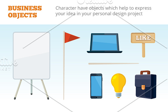 Business Mascot Creation Kit in Illustrations - product preview 6