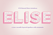 Elise - Layered Typeface