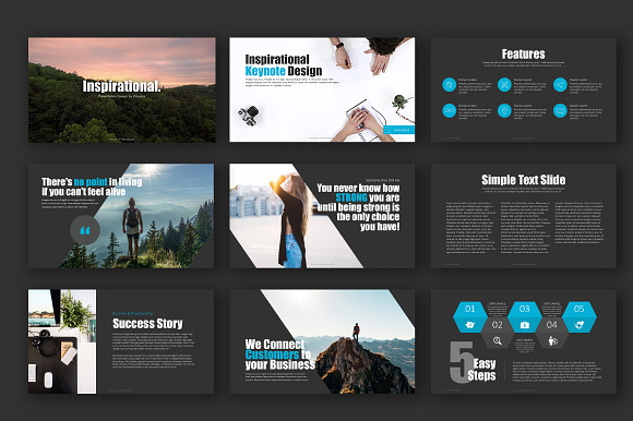 Inspirational Keynote Template +Gift in Keynote Templates - product preview 1
