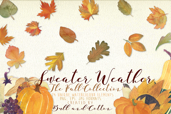 Sweater Weather Autumn Clipart 