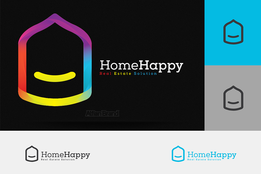 Home Happy Logo in Logo Templates - product preview 8