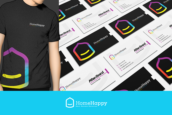 Home Happy Logo in Logo Templates - product preview 1