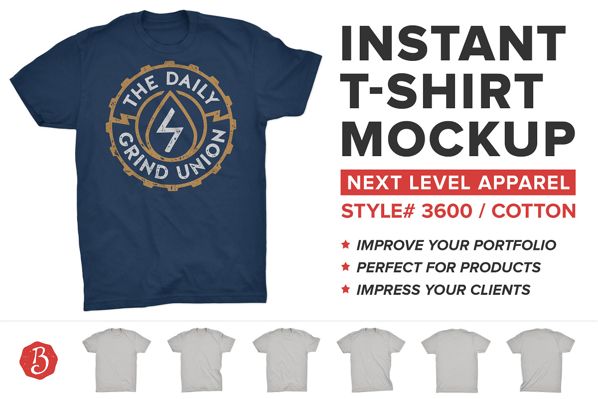 Next Level Cotton T-Shirt Mockups in Product Mockups - product preview 8