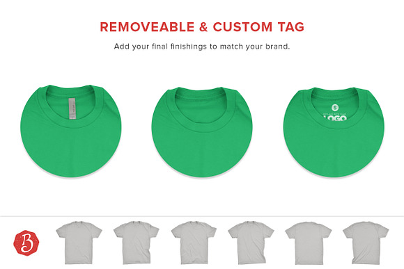 Next Level Cotton T-Shirt Mockups in Product Mockups - product preview 3