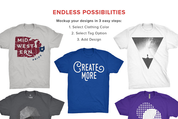 Next Level Cotton T-Shirt Mockups in Product Mockups - product preview 4