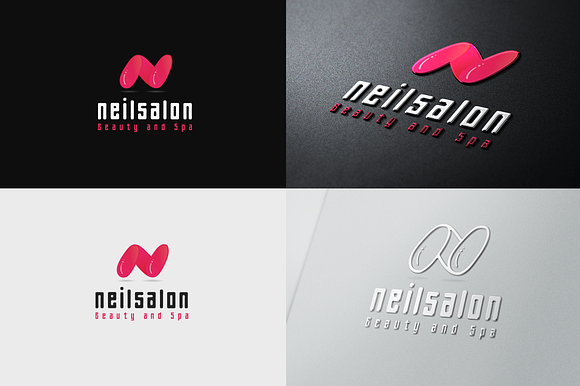 Nail Salon Logo in Logo Templates - product preview 2