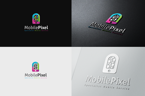 Mobile Pixel Logo in Logo Templates - product preview 2
