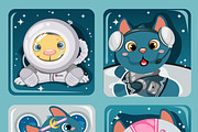 Kitten astronauts and at home