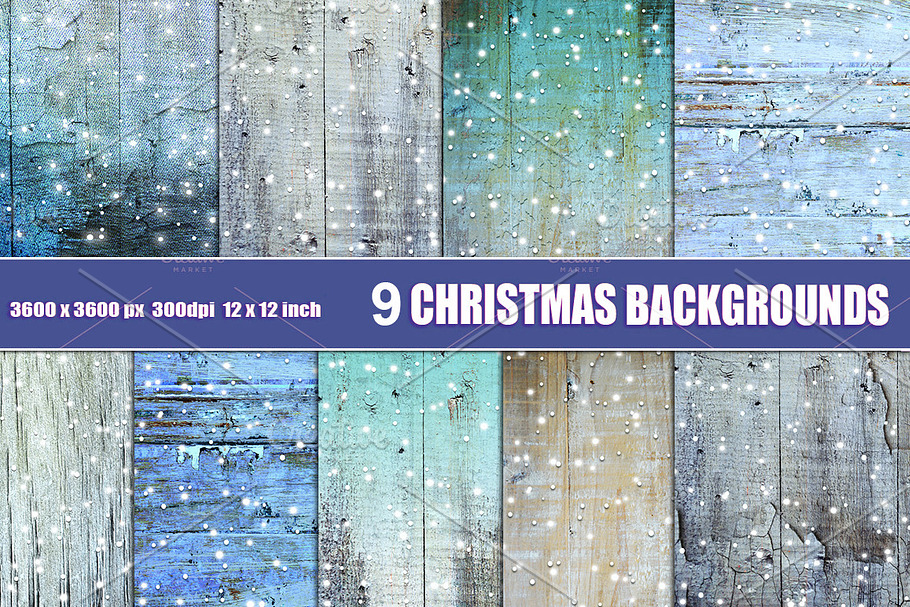 Christmas background wood and snow in Textures - product preview 8