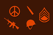 Military Icons and Backgrounds