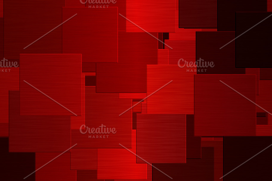 Red Squares Abstract Pattern in Illustrations - product preview 8