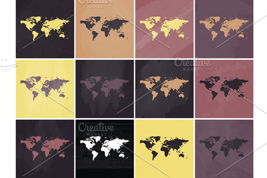 Textured World Maps
