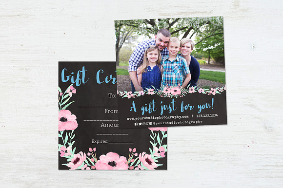 Gift Certificate | Bouquet in Card Templates - product preview 1