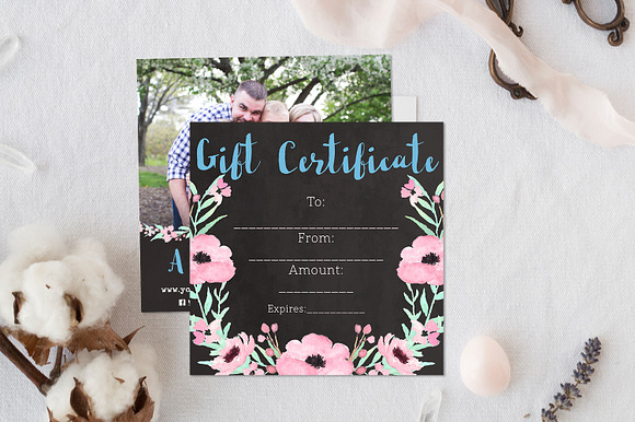 Gift Certificate | Bouquet in Card Templates - product preview 2