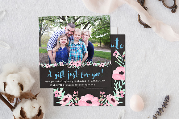 Gift Certificate | Bouquet in Card Templates - product preview 3