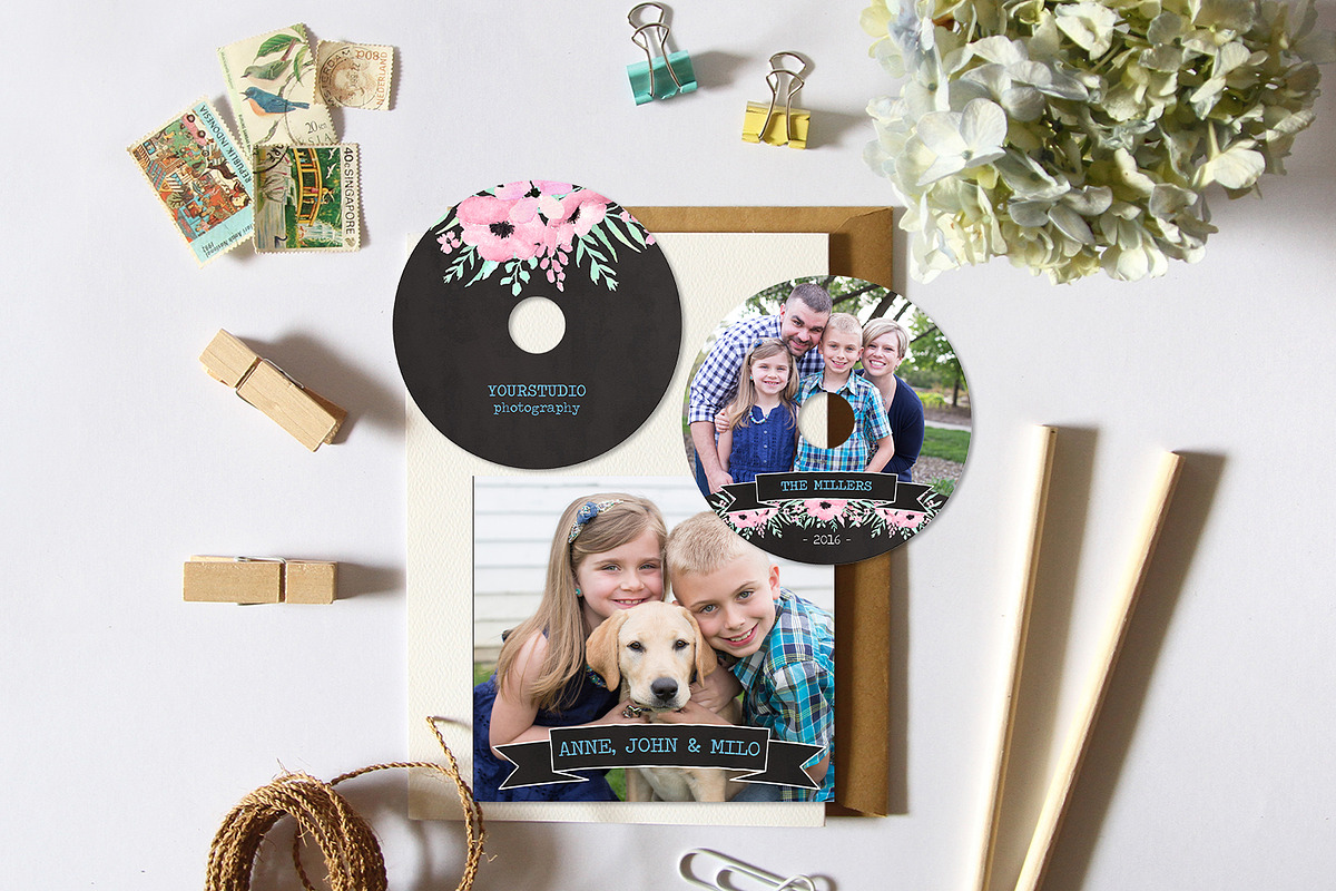 CD Label | Little Paws in Stationery Templates - product preview 8