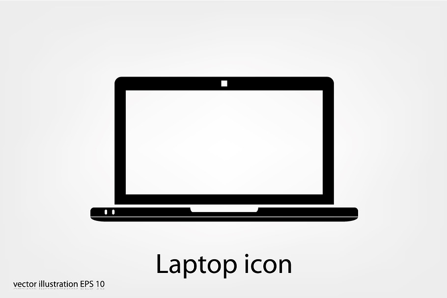 Laptop icon in Graphics - product preview 8
