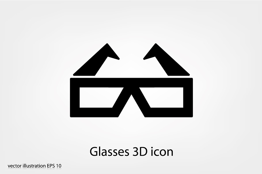 Glasses 3D icon in Graphics - product preview 8