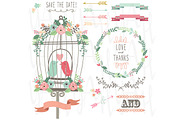 Birdcage and Wedding Flowers