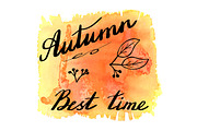 5 Autumn hand lettering designs