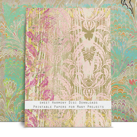 Fairyland Marbled Paper Extra Fancy in Textures - product preview 1