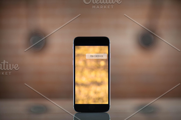 Set from 4 iPhone mockups in Mobile & Web Mockups - product preview 2