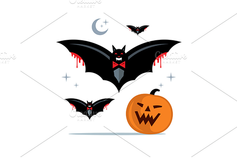 Halloween Bat in Illustrations - product preview 8