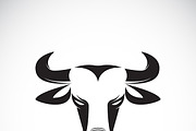 Vector of bull haed design.