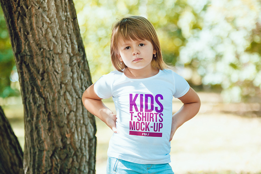 Download Kids T-Shirt Mock-Up Vol 5 | Creative Product Mockups ...
