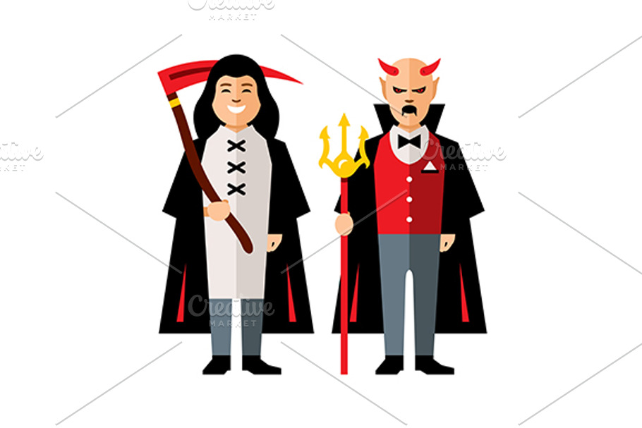 Halloween characters  in Illustrations - product preview 8