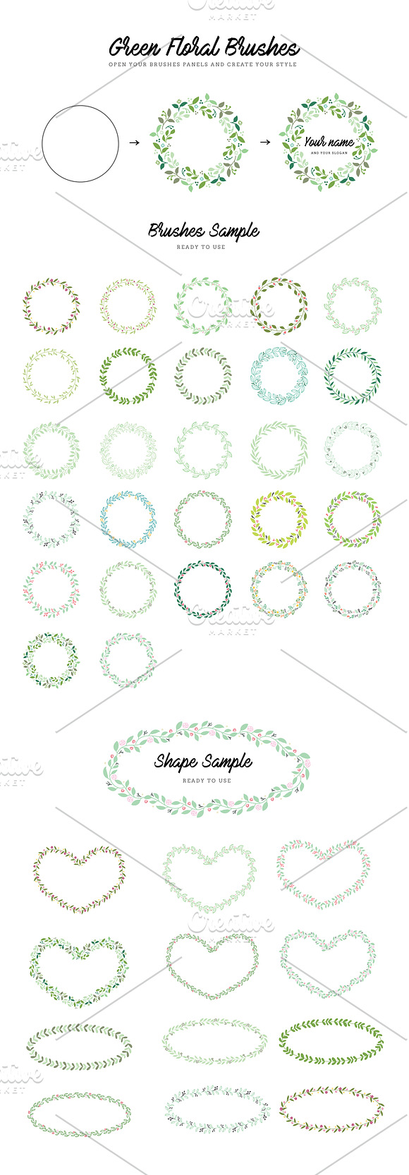 Mix Wreath Logo Kit in Logo Templates - product preview 1