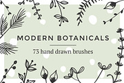 Modern botanical Photoshop brushes