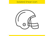 American football helmet. Vector