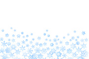 Frozen pattern with snowflakes
