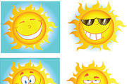 Different Sun Cartoon Characters 
