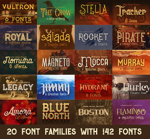 Fonts & Graphics MegaBundle in Display Fonts - product preview 1
