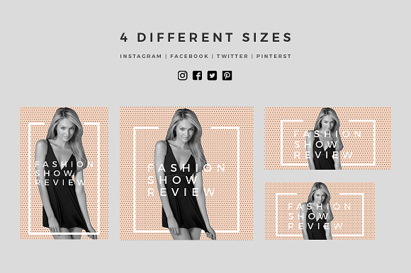 Fashion Social Banner Pack 2 in Instagram Templates - product preview 4