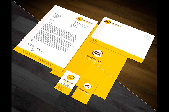European A-Format Stationery Mockup in Print Mockups - product preview 1