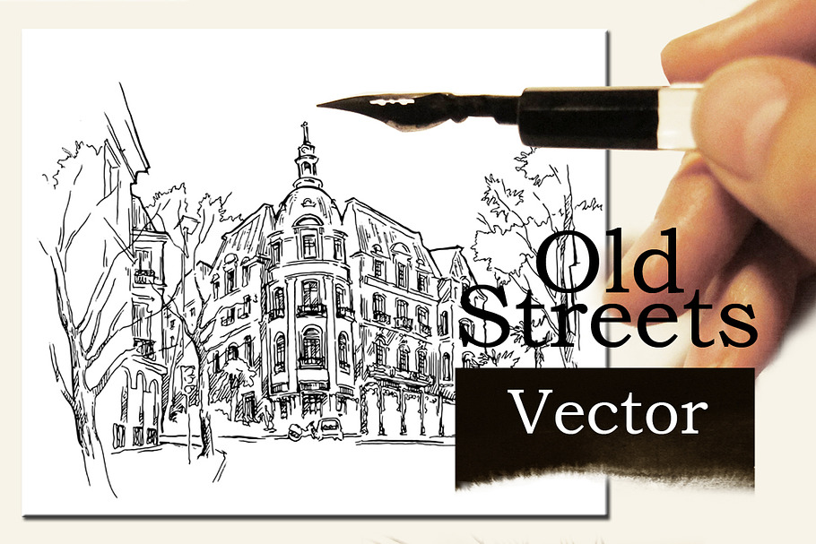 Old Town Fragment in Illustrations - product preview 8