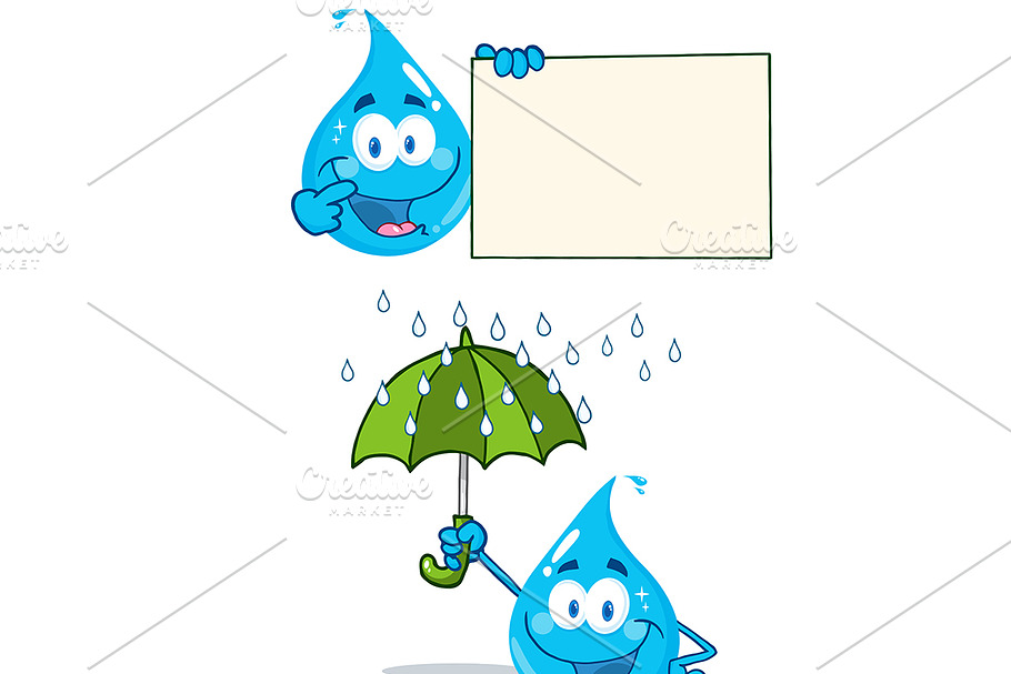 Water Drop Collection - 3 in Illustrations - product preview 8