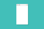 Flat design vector browser