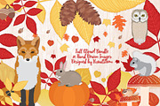 Fall Woodland Forest Animals