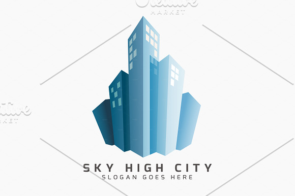 Sky High City Logo in Logo Templates - product preview 1