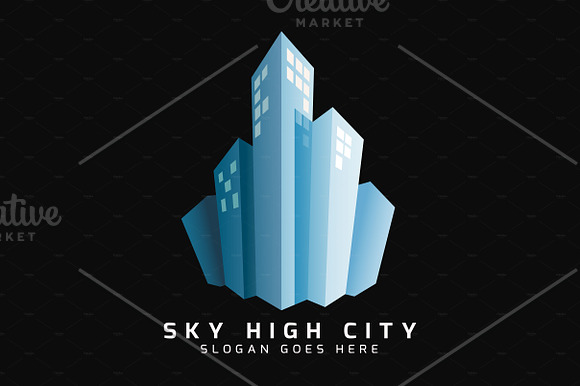 Sky High City Logo in Logo Templates - product preview 2