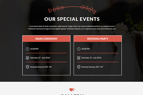 Amore: WordPress Wedding Theme in WordPress Wedding Themes - product preview 4