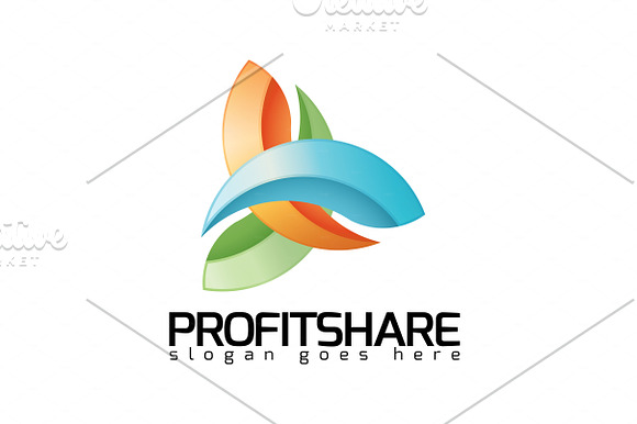 Profit Share Logo in Logo Templates - product preview 1