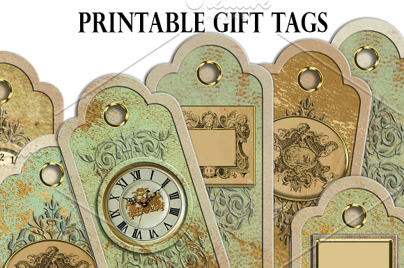 Christmas printable gift tags cards in Card Templates - product preview 1