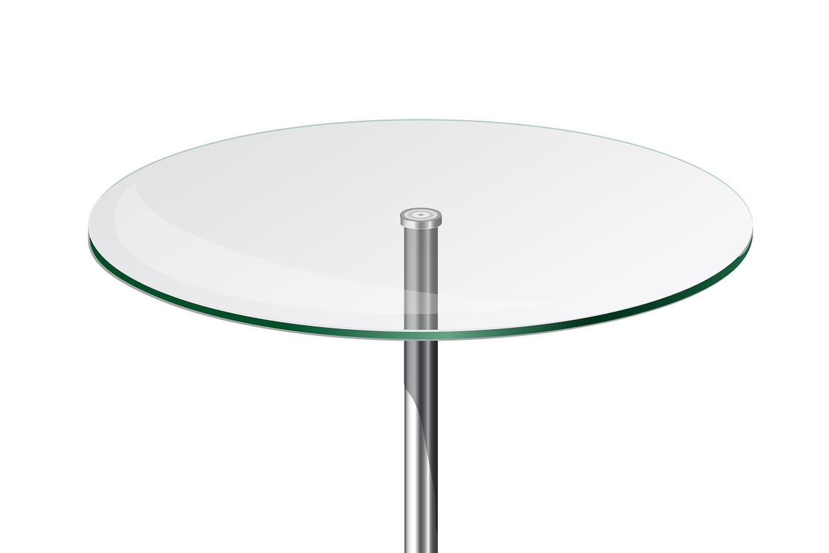 Modern glass table in Objects - product preview 8