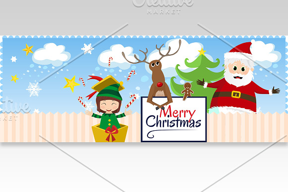 Christmas Facebook Timeline Cover in Website Templates - product preview 1